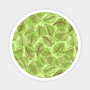 Leaf Line Art Magnet